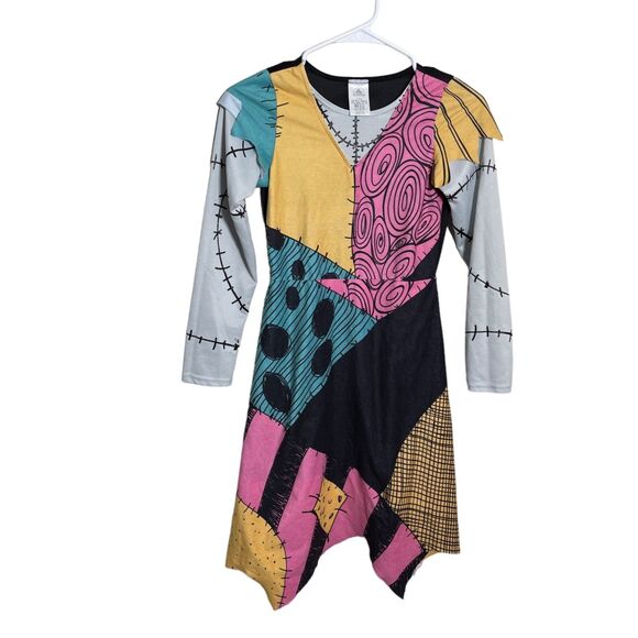 Disney Parks Sally Nightmare Before Christmas Dress Girl's 11/12 Long Sleeve - Picture 1 of 13